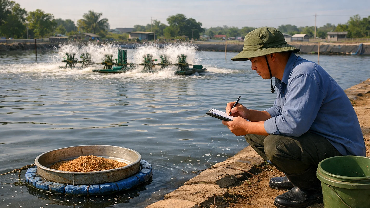 Những điểm cần ghi nhận hằng ngày ở ao nuôi