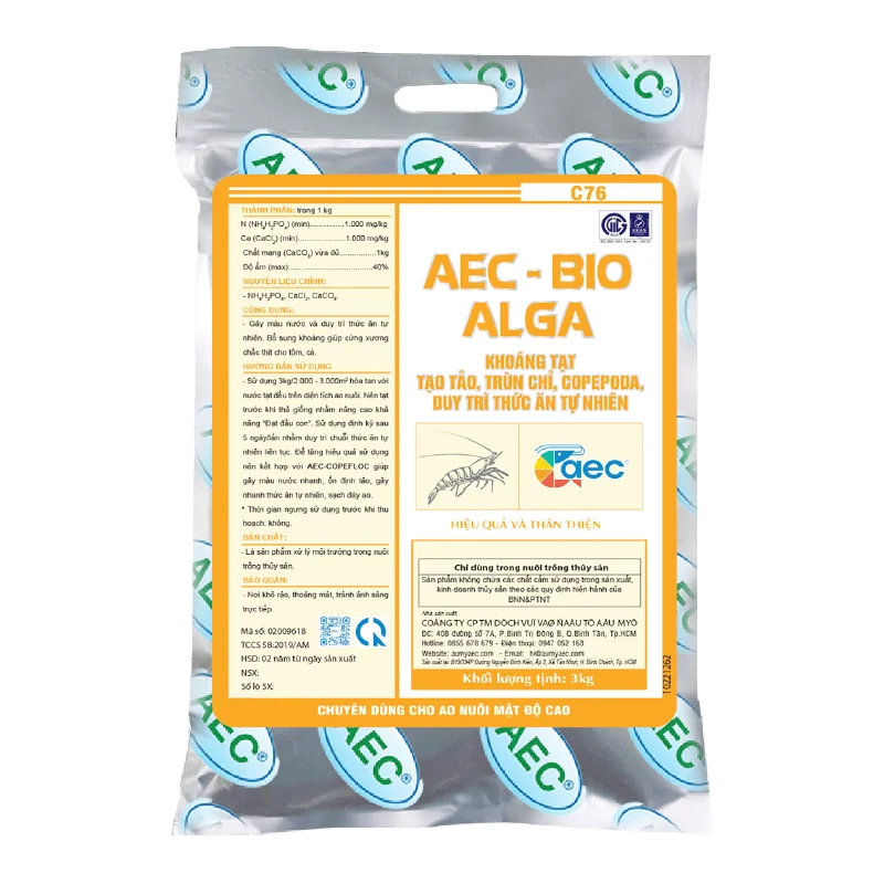 AEC – BIO ALGA (NO.1) - Hỗ trợ Kích hoạt và duy trì thức ăn tự nhiên