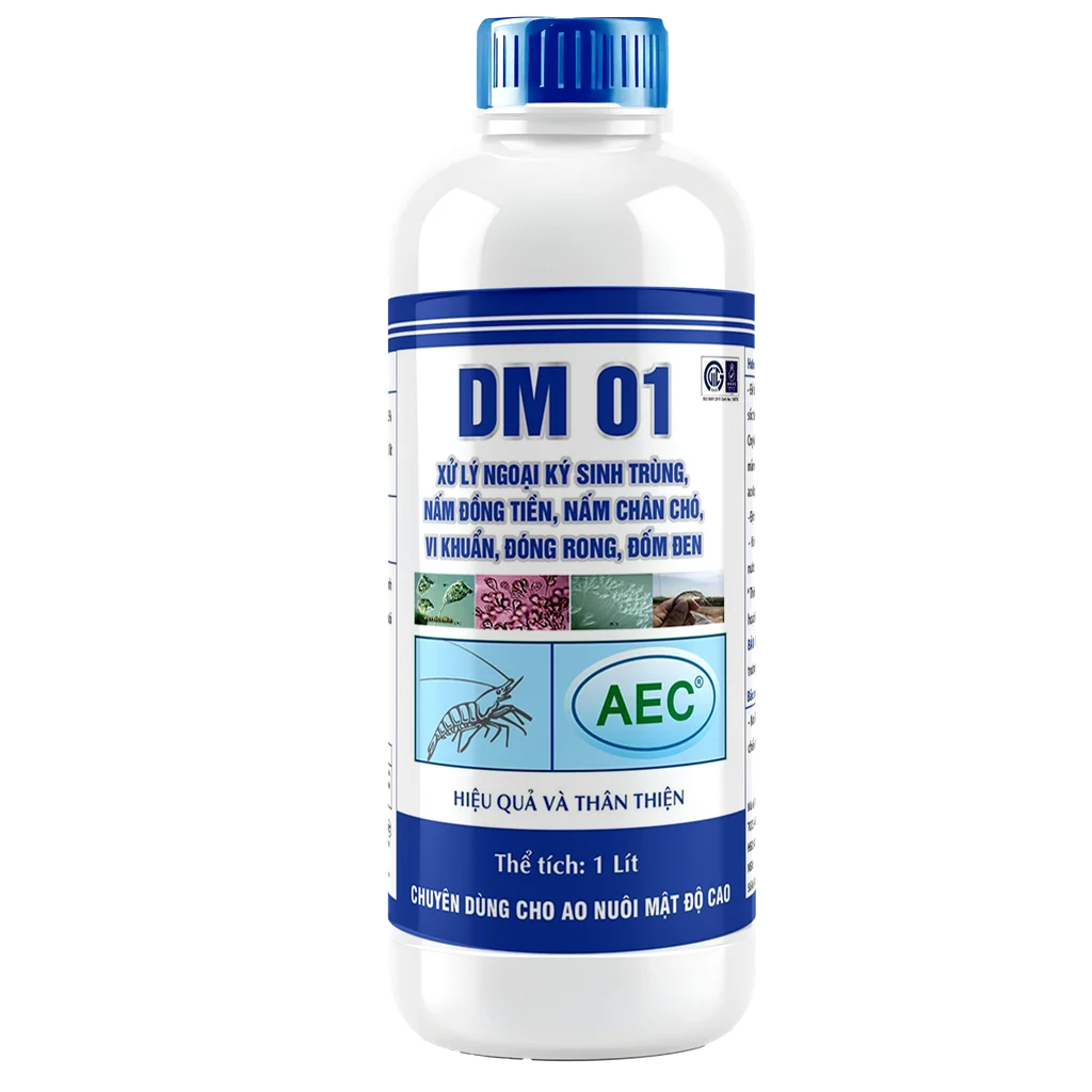 DM 01 - Xử lý ngoại ký sinh, nấm đồng tiền, nấm chân chó, vi khuẩn, đóng rong, đốm đen