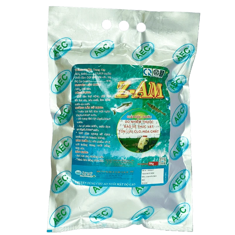 Z AM - Xử lý clo trong nuôi tôm, khử kim loại nặng, làm sạch nước ao nuôi tôm, cá