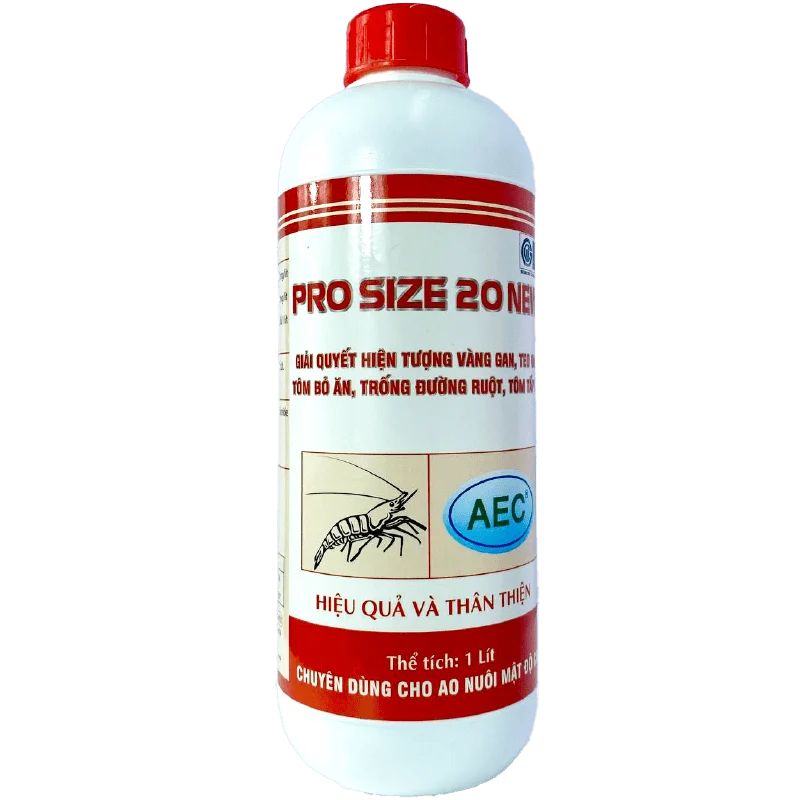 Pro Size 20 New - Hỗ trợ điều trị tôm bỏ ăn, trống đường ruột, tôm tấp mé